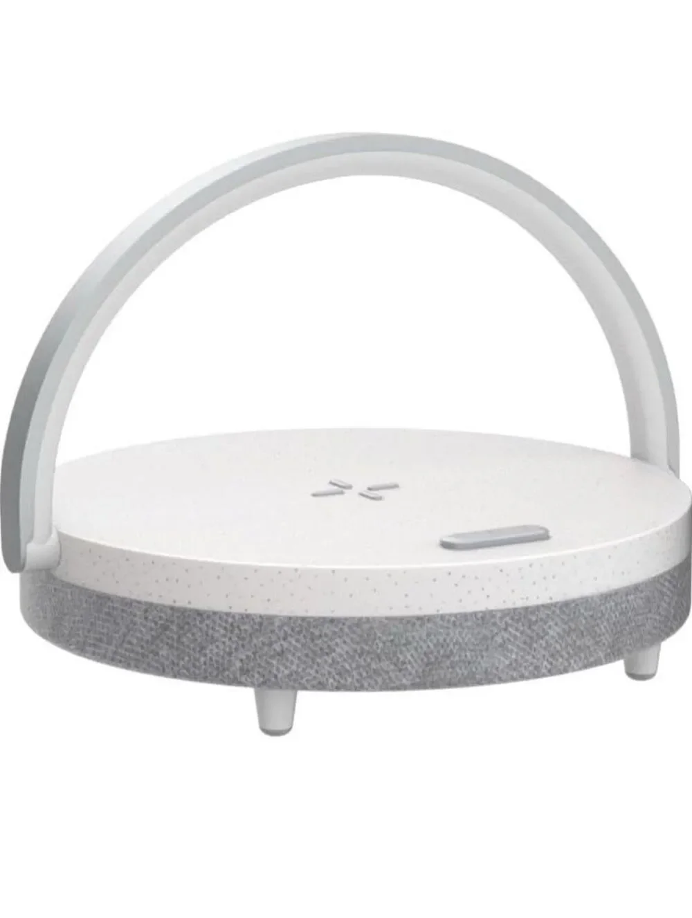 EZVALO Music Table Lamp with Wireless Charger, 4 in 1 Touch Bedside Lamp, Portab